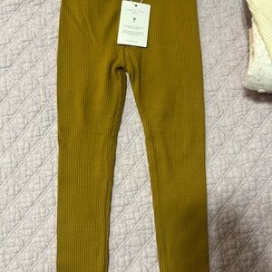 Jamie Kay Kids Ribbed Leggings - Mustard